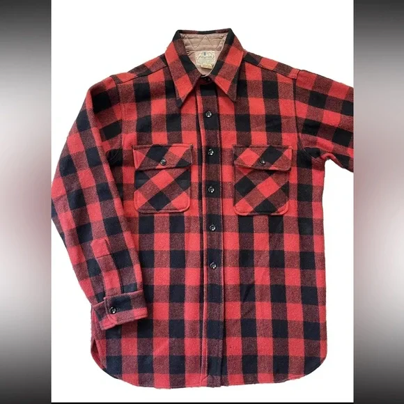 トップス 60s pilgrim plaid wool shirt Vintage Pilgrim Board Shirt